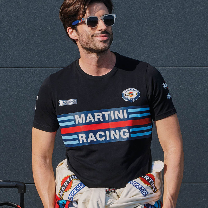 Sparco Martini Racing Replica T-Shirt — Black — view 2