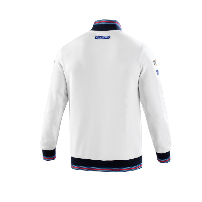 Sparco Martini Racing Full Zip Sweatshirt — White — view 2