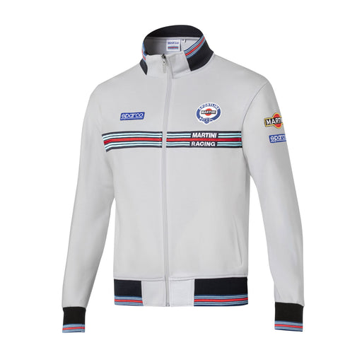 Sparco Martini Racing Full Zip Sweatshirt — Grey — view 1