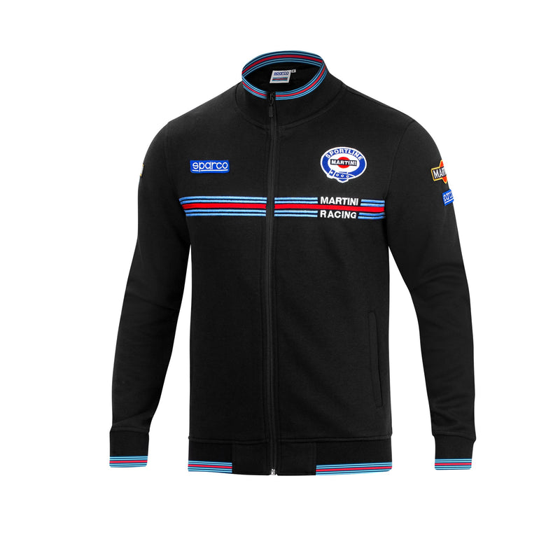 Sparco Martini Racing Full Zip Sweatshirt — Black — view 1