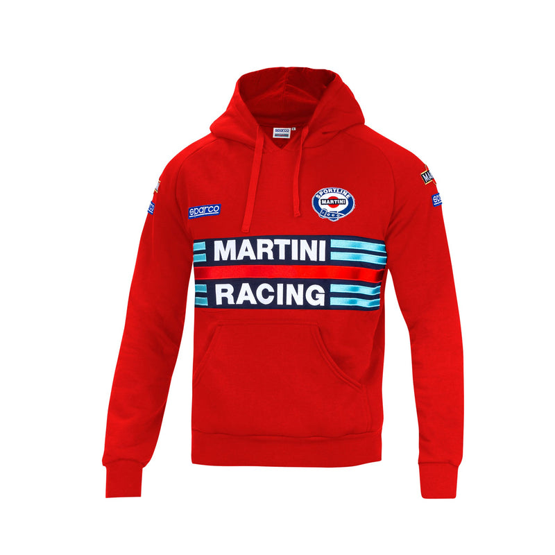 Sparco Martini Racing Replica Hoodie — Red — view 1