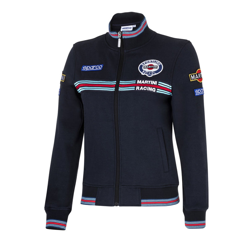 Sparco Martini Racing Women's Full Zip Sweatshirt — Navy blue — view 3