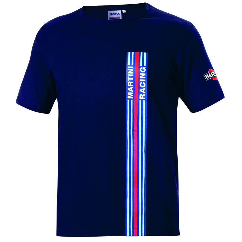 Sparco Martini Racing Big Stripes T-Shirt — Navy blue — view 1