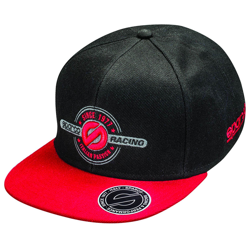 Sparco Rebel Kids Cap - Black/Red