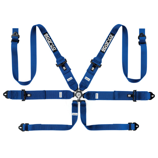 Sparco Competition H-3+2 6-Point Racing Harness – Sky blue