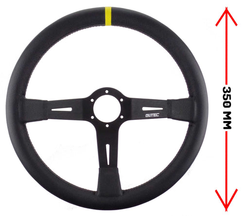 LTEC LTEC015 350 mm Leather Steering Wheel