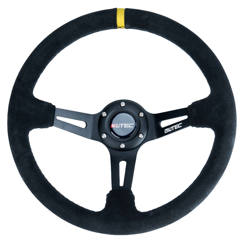 BAS ECO 350 mm Suede Steering Wheel – 90mm – BAS0111