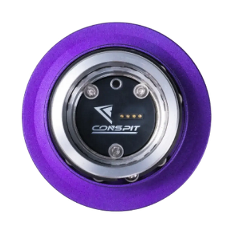 Conspit CDR Quick Release Adapter – 50 mm PCD (Purple / Silver) - Conspit - Sim Race Webshop product image 3