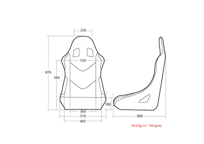 LTEC Pro+ Wide FIA Racing Seat