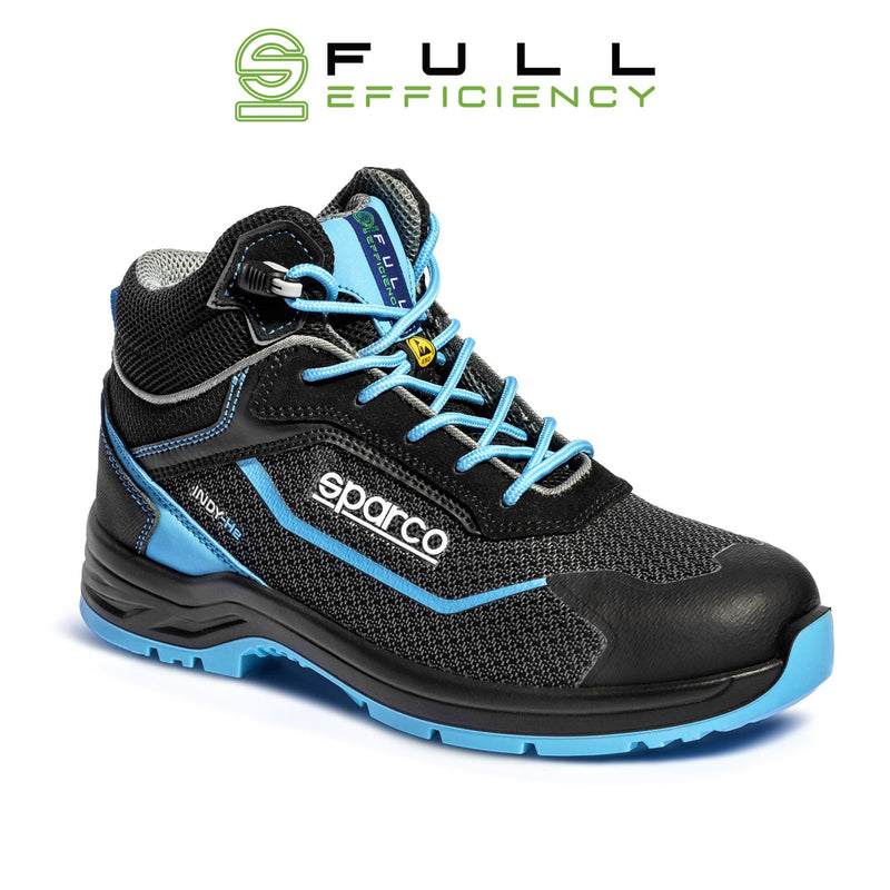 Sparco Safety Shoes S3 Indy-HE Sunny ESD Unisex Black/Light Blue