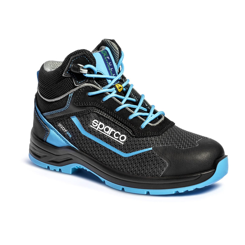 Sparco Safety Shoes S3 Indy-HE Sunny ESD Unisex Black/Light Blue