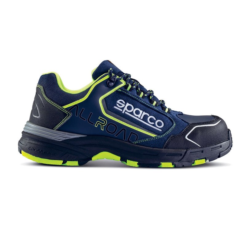Sparco Allroad Sochi Safety Shoes S3 ESD Unisex Navy/Fluorescent Yellow