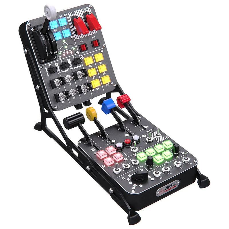 VIRPIL Controls Universal Angled Panel Mount – Black - Sim Race Webshop B.V.