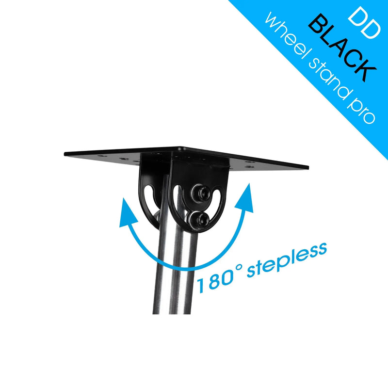 Wheel Stand Pro DD for Logitech, Fanatec, Moza Racing R9, R12 - BLACK - Sim Race Webshop B.V.