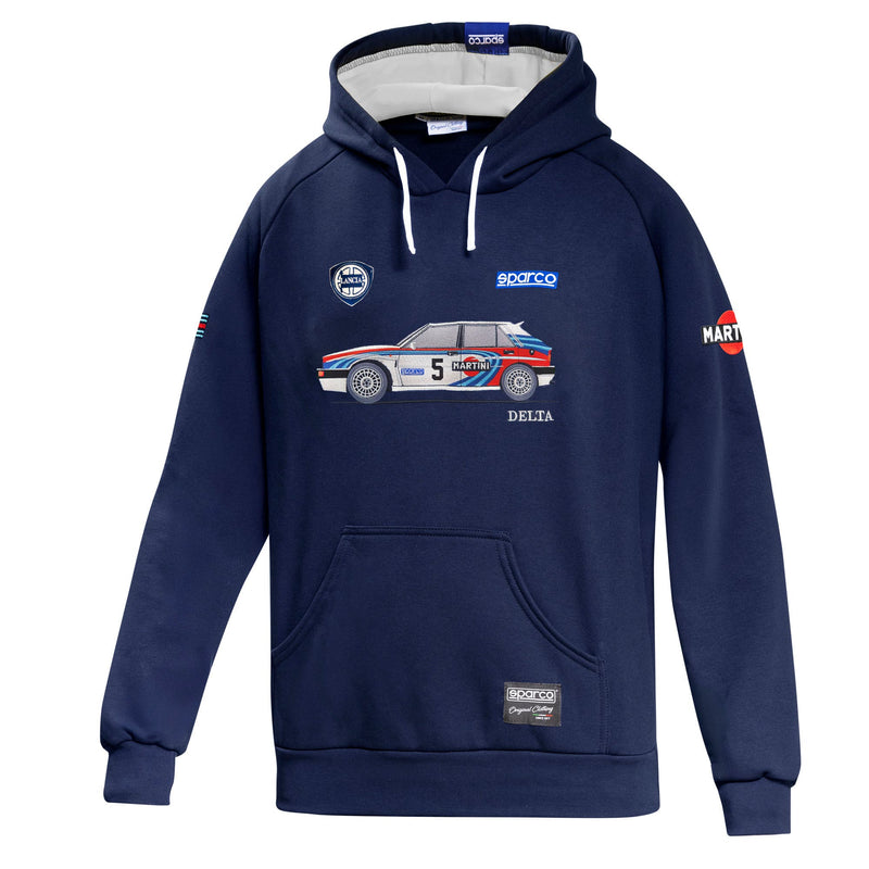 Sparco Martini Racing Lancia Martini Delta Hoodie - Navy
