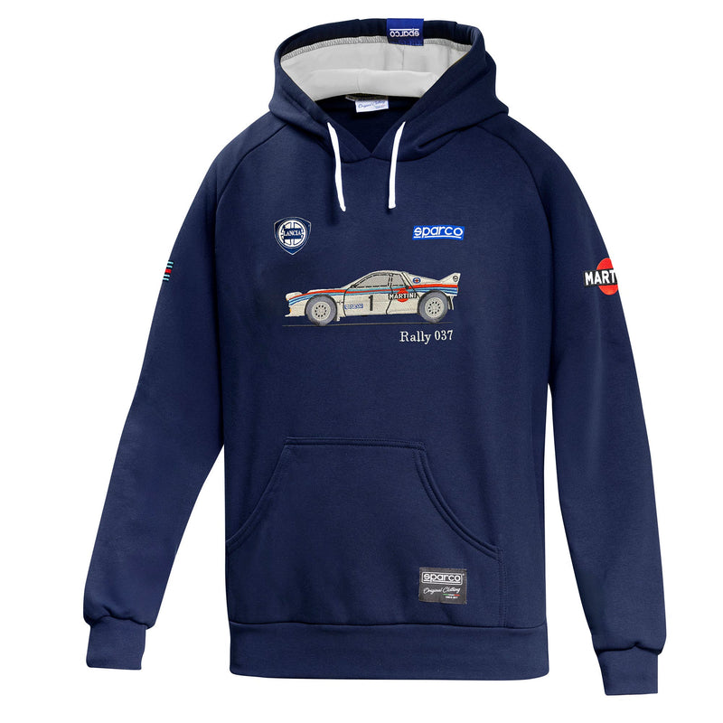 Sparco Lancia Martini 037 Hoodie — Blue/White — front