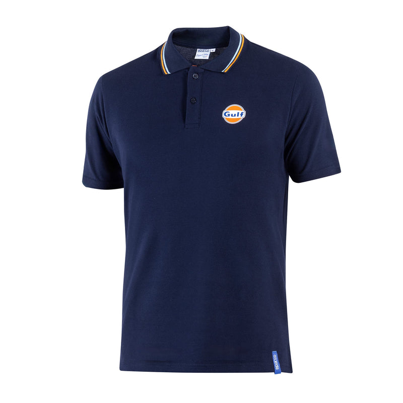 Sparco Gulf Piqué Polo — Navy blue — view 1