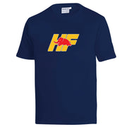 Sparco Lancia Yellow HF T-Shirt — Navy blue — front