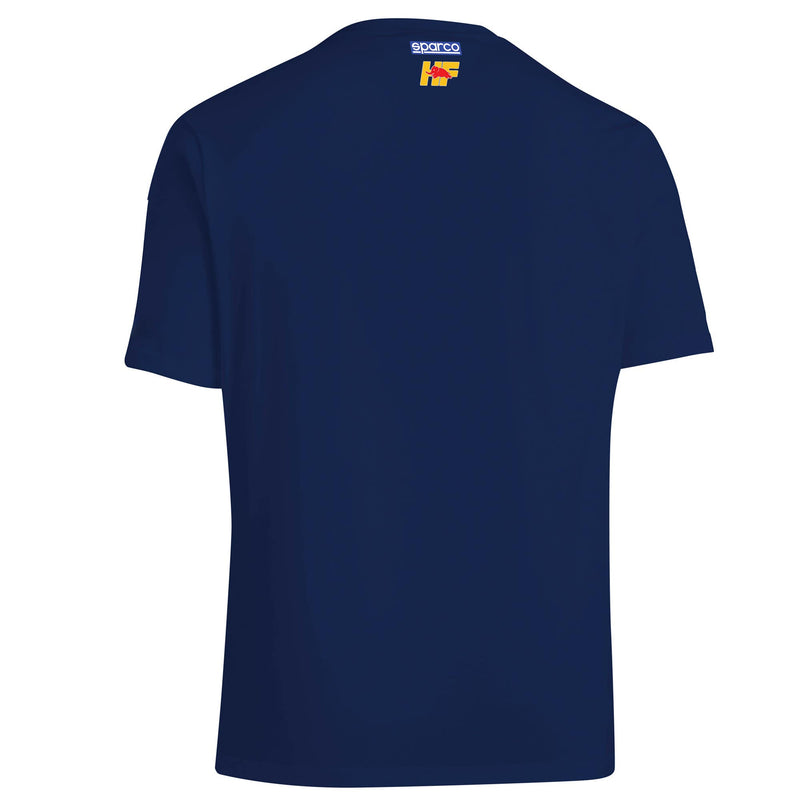 Sparco Lancia Yellow HF T-Shirt — Navy blue — back