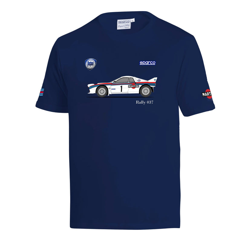 Sparco Martini Racing Lancia Martini S4 T-Shirt - Navy