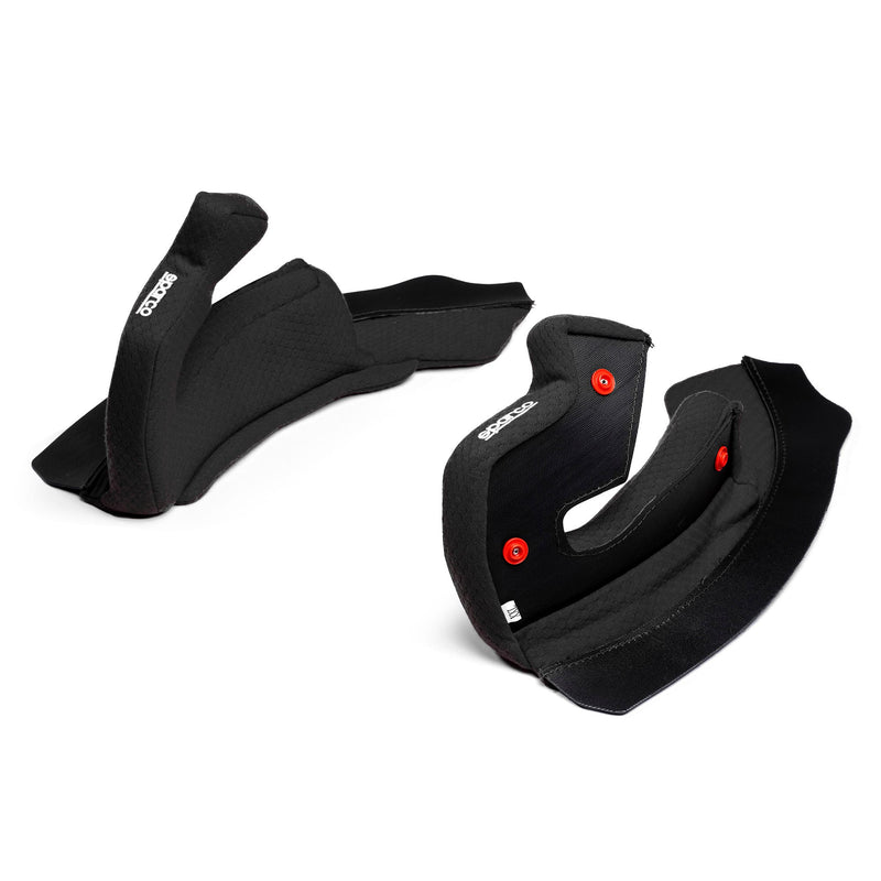 Sparco Stealth RF Helmet Cheek Padding — black view 3