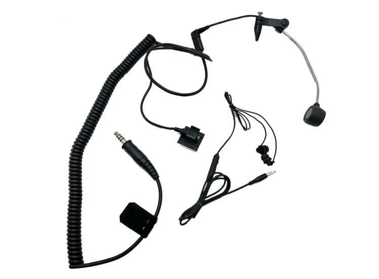 Biesheuvel Open-Face Intercom Kit with 3.5 mm In-Ears – product view