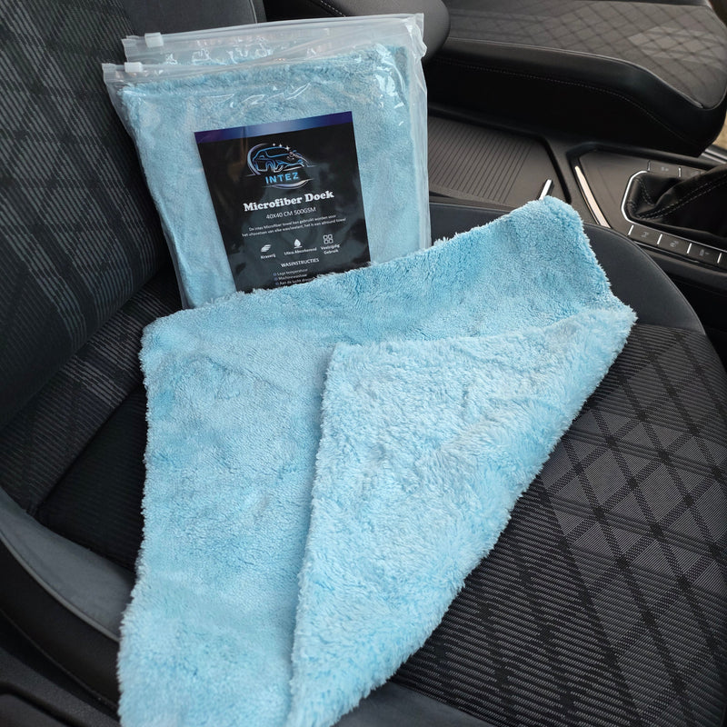 Intez Premium Microfiber Wax Doek 40x40cm - 500GSM Ultra Zacht