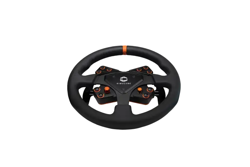 Simucube Tahko Round-23 Wheel Orange and Black Edition - Simucube - Sim Race Webshop product image 2