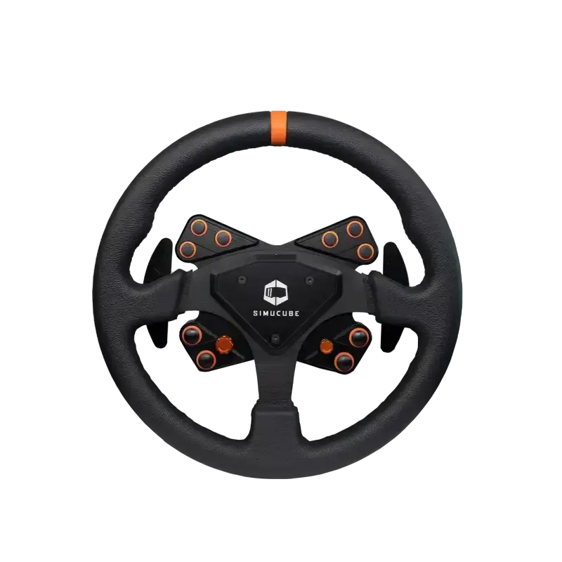Simucube Tahko Round-23 Wheel Orange and Black Edition - Simucube - Sim Race Webshop product image 1