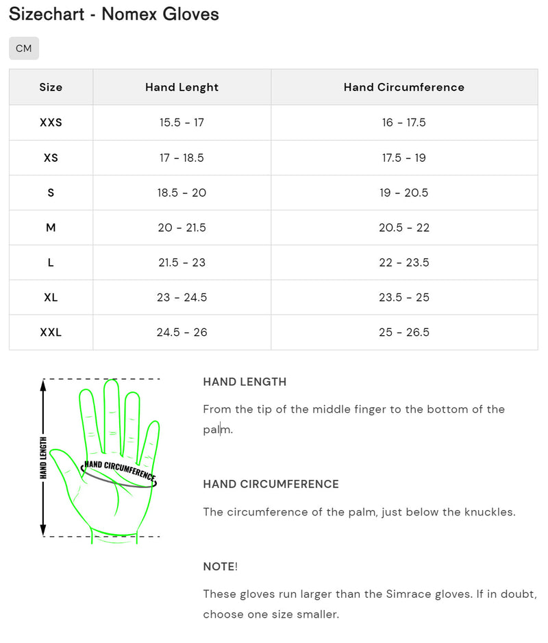 Nomex Racing Gloves - YLLW