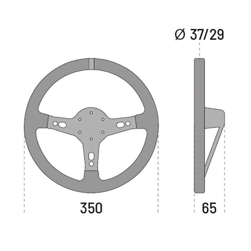 Sparco Targa 350 Steering Wheel — 