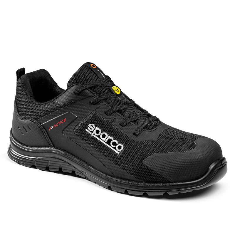 Sparco Safety Shoes S1PS Practice Kyffin ESD Sneaker Unisex Black — Black