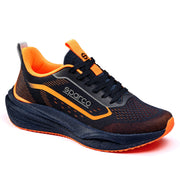 Sparco S-Cape Yohan Occupational Shoes O1 ESD Unisex Dark Blue — Marine blue/Fluorescent orange