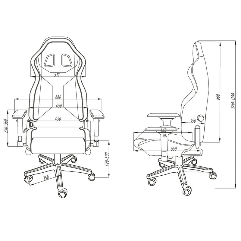 Sparco Icon Sky Office Chair — Black