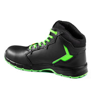 Sparco Targa-H Willy Safety Shoes S3S ESD Unisex Black — Black/Fluo green