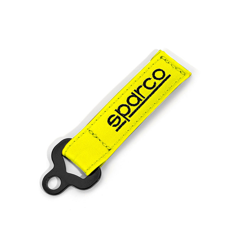 Sparco Leather Keyring - Fluorescent Yellow — Fluorescent yellow