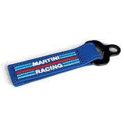 Sparco Martini Racing Leather Keyring - Light Blue — Sky blue