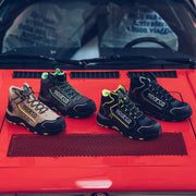 Sparco Allroad-H Leap Safety Shoes S3 ESD - Grey — Dark grey/Fluo green