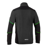 Sparco Tech Alabama Full-Zip Sweatshirt — Grey/Green