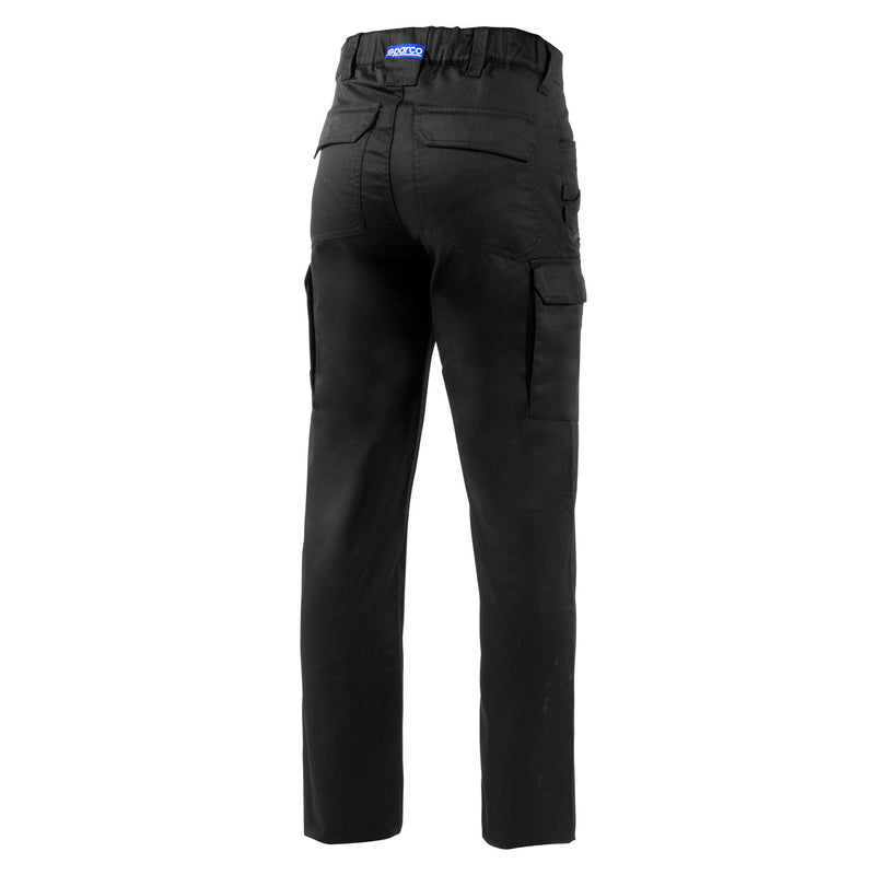 Sparco Vermont Cargo Work Trousers — Black/Dark Grey