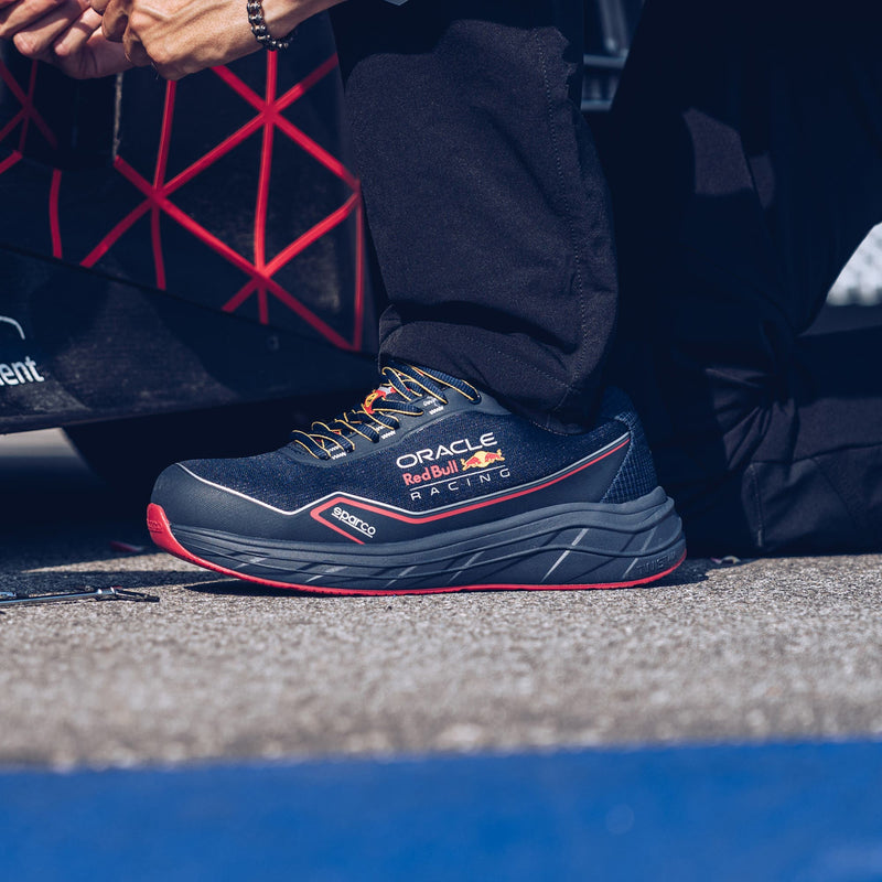 Sparco Red Bull Racing Sneakers Safety Shoes S1PS — Navy blue
