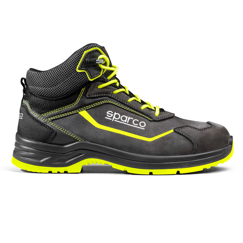 Sparco Safety Shoes S3S Indy-H Juri ESD Unisex Dark Grey/Fluorescent Yellow — Dark grey/Fluorescent yellow