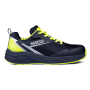 Sparco Safety Shoes S3S Teamwork George ESD Sneaker Unisex Navy/Fluorescent Green — Marine Blue/Fluorescent Yellow