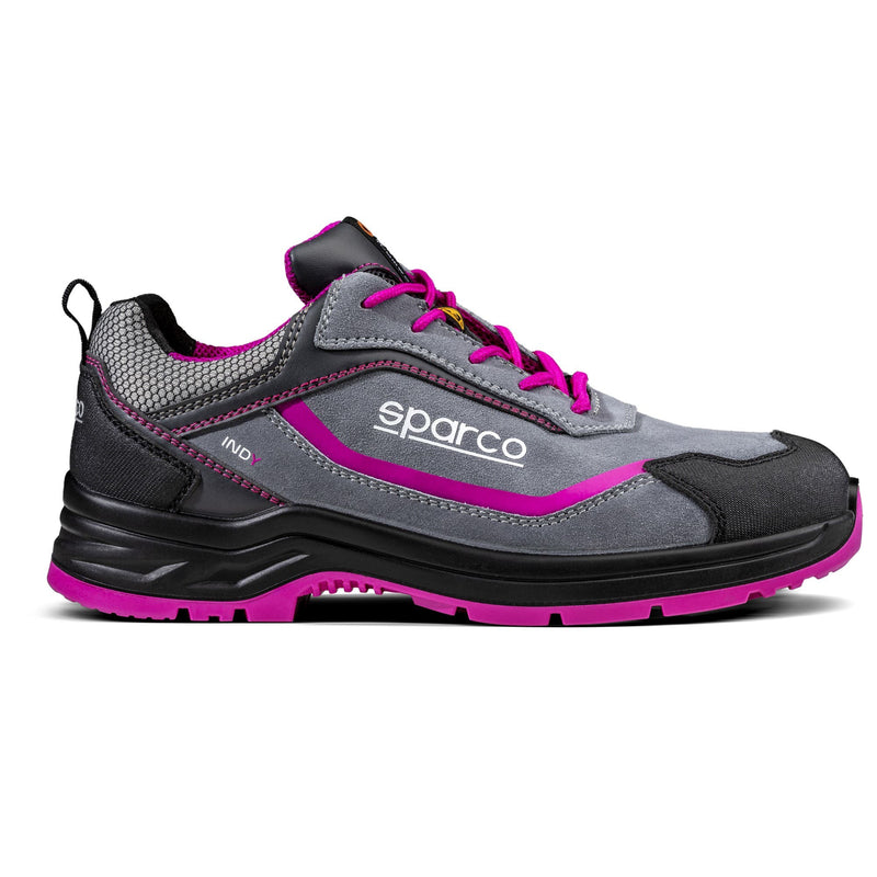 Sparco Women’s Safety Shoes S3 Indy Danica ESD Women’s Grey — Grey/Fuchsia