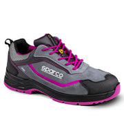 Sparco Women’s Safety Shoes S3 Indy Danica ESD Women’s Grey — Grey/Fuchsia