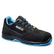 Sparco Horizon Moreno Safety Shoes S1PS ESD Unisex Black — Black/Sky Blue