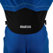 Sparco Kerb Advanced Karting Suit — Light blue/Fluorescent yellow