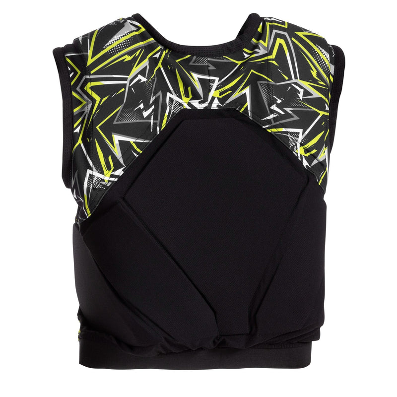 Sparco SJ Pro K-3 Karting Rib Protection Vest — Black/Fluo yellow
